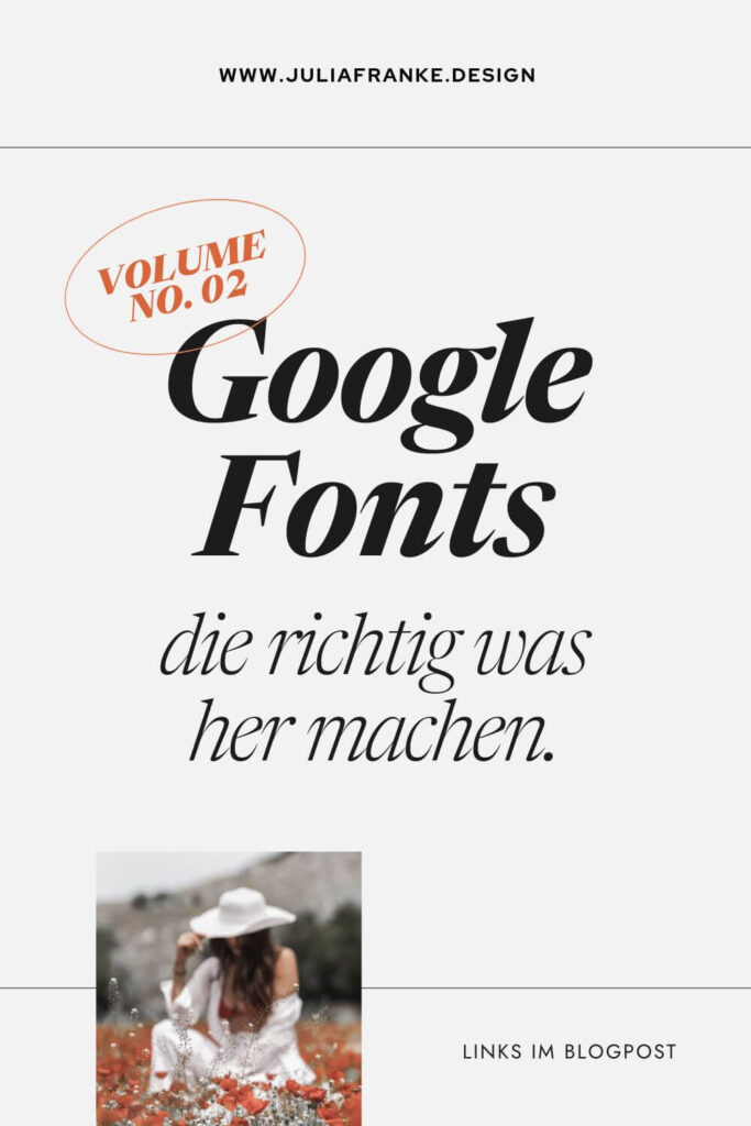 die besten Google Font Schriften